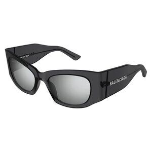 A0711Z New BALENCIAGA Everyday Grey Square BB0327S 003 Sunglasses Women